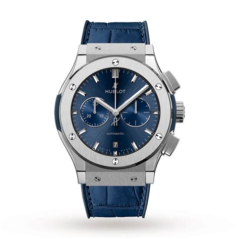 hublot classic fusion blue chronograph titanium